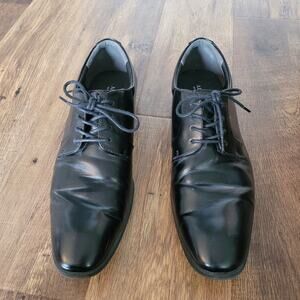 Alfani Men's Black Andrew Plain Toe Derby's Sz 13 Dress Shoes Business